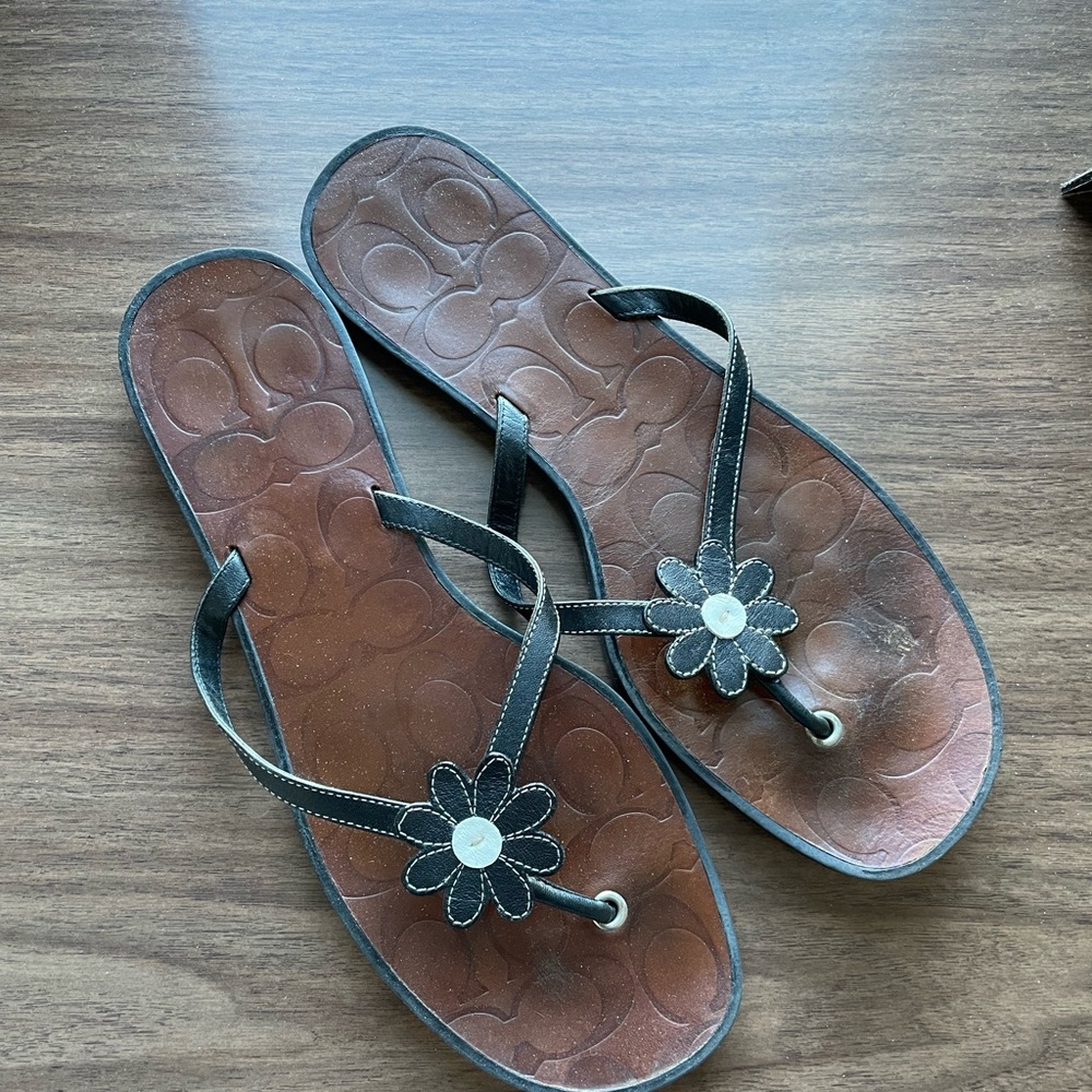 Coach Daisy Leather Sandal Size 10